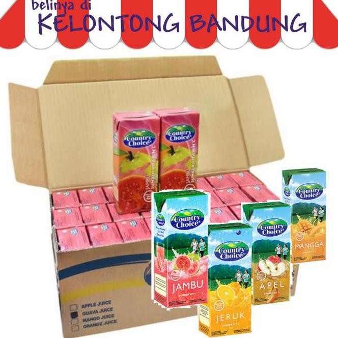 

Country Choice 250 ml Jus Jambu Mangga Jeruk Apel per dus box karton Nugi