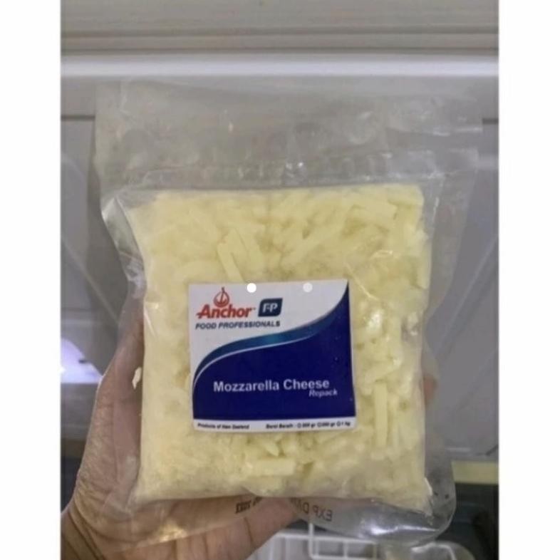 

Keju Mozzarella Cheese Anchor Sheredded/Anchor Parut 250gr Nugi