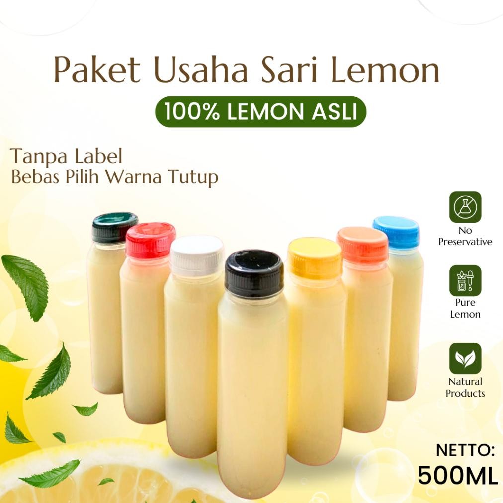 

PAKET USAHA Sari Lemon Lokal 500ML Tanpa Label Premium Tanpa Pengawet Bisa Request Warna Tutup Nugi