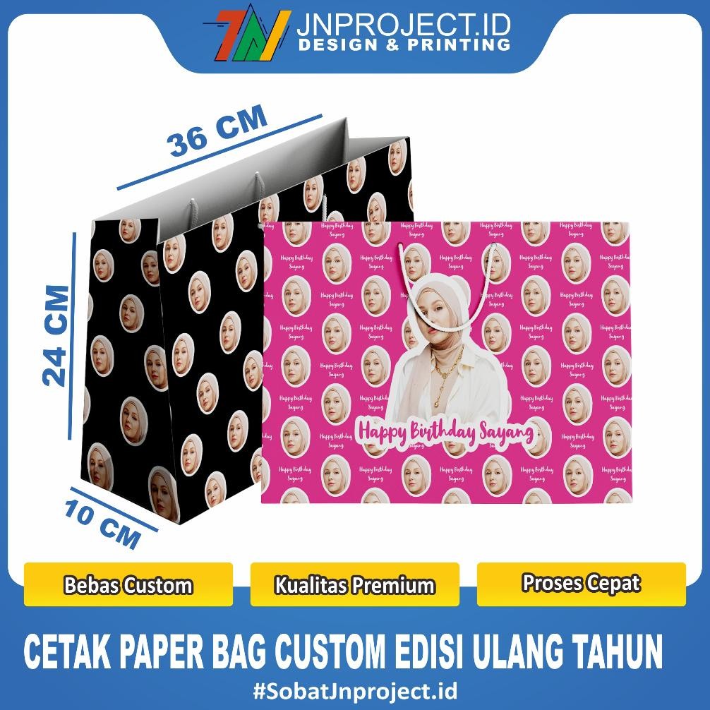 

KADO Ulang TAHUN Paperbag Custom Muka Foto Sendiri Paperbag Special Ulang TAHUN | Termurah Nugi