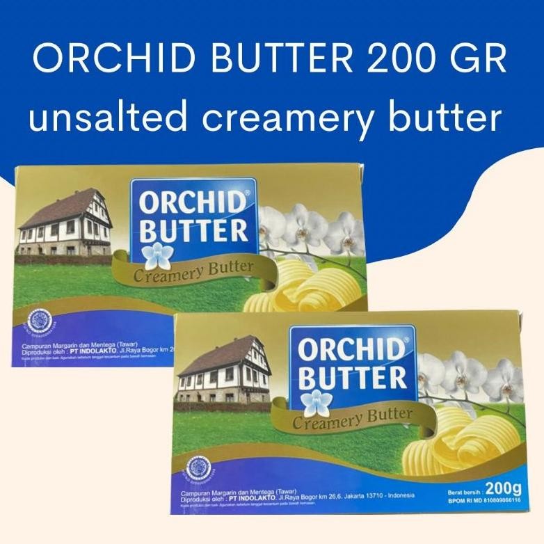 

ORCHID BUTTER 200 GRAM / Unsalted Creamery Butter 200 GR Nugi