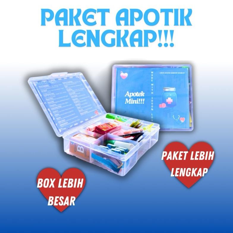 

(READY STOCK) PAKET KOMPLIT APOTEK MINI GIFT BUAT PACAR HEALTHY HAMPERS VITAMIN KADO ULANG TAHUN KESEHATAN UNIK LUCU | Kado Apotek Mini | Kado Ulang Tahun Unik | Lucu | Murah | Kado Pacar Nugi