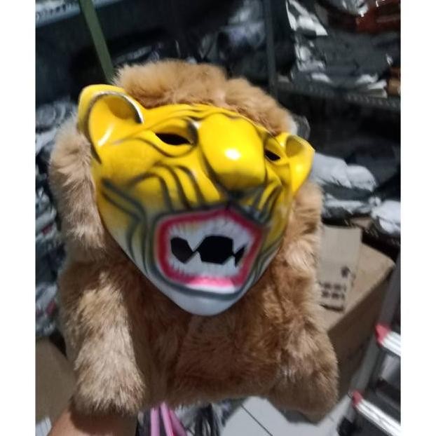 Mainan Anak Topeng SINGA Custom Singa Macan Nugi