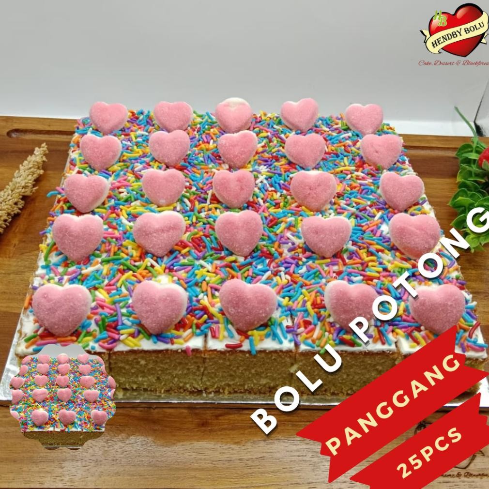 

Bolu Potong Hias / Bolu Jadul / Tart Cheese Toping Meses Ceres Coklat Keju Yupi Isi 25Pcs Nugi