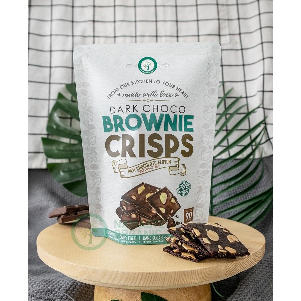 

VEGAN DARK CHOCO BROWNIE CRISPS 90GR Nugi