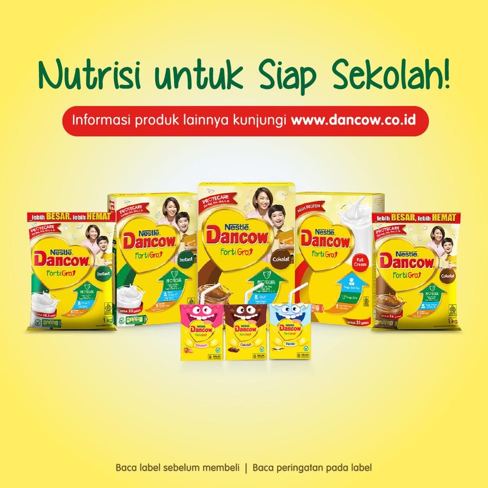 

Trendy DANCOW Fortigro Susu Bubuk Susu Anak Coklat Pouch 1kg !