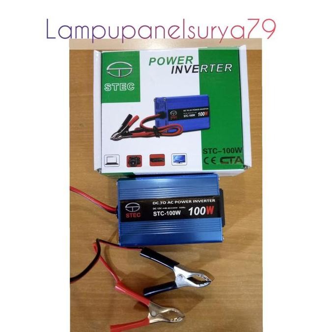 TERBARU - Power Inverter STEC STC DC to AC 100Watt 12V, 100W Modif