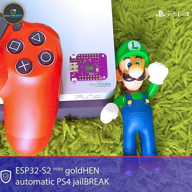 ESP32-S2 mini goldHEN PlayStation 4 PS4 HEN jailBREAK otomatis