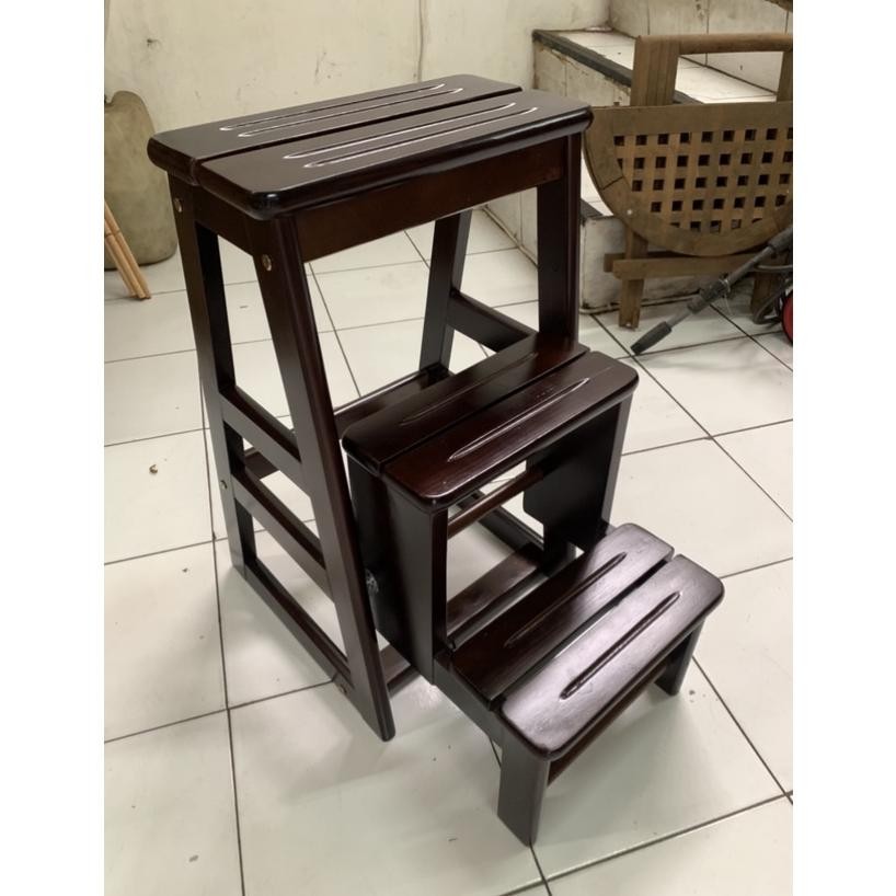 Terlaris Kursi Tangga Lipat | Bangku Tangga Lipat | Tangga Lipat Kayu