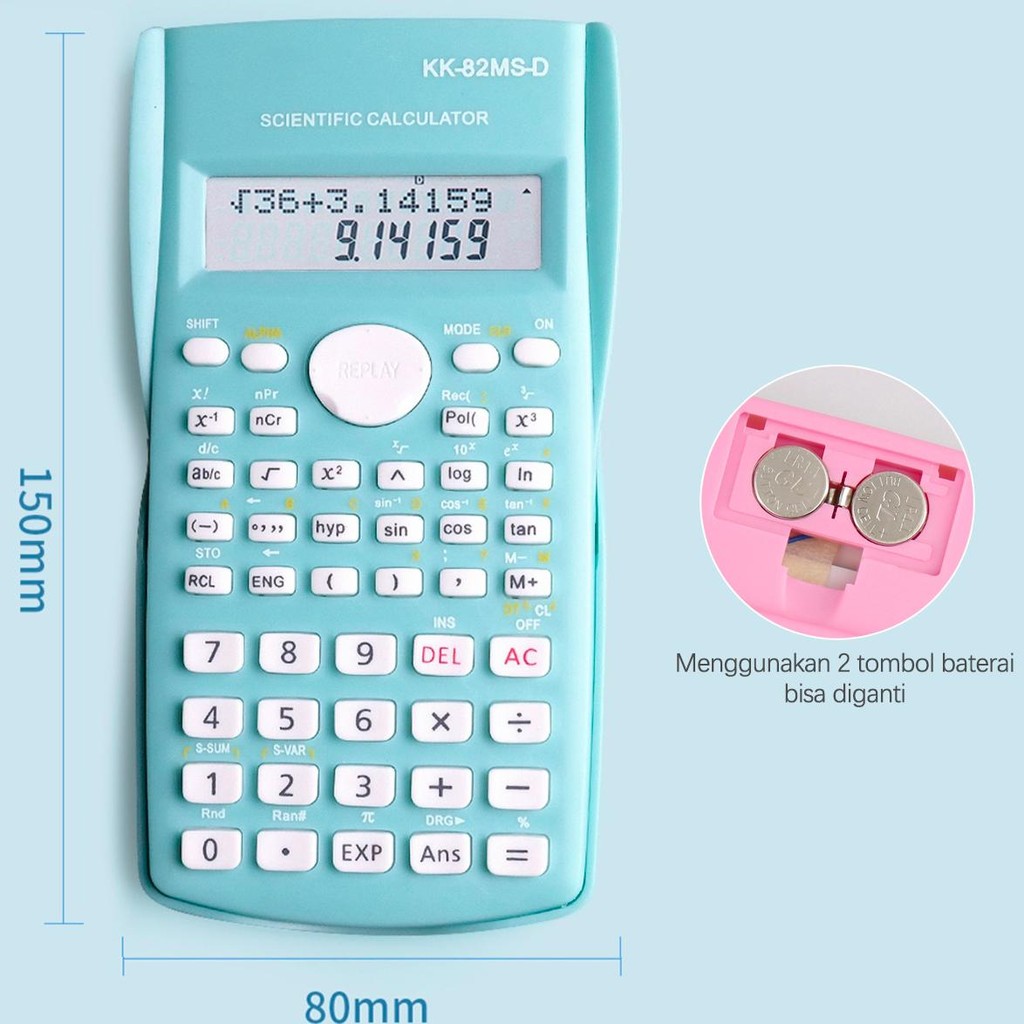 

Special - Kalkulator scientific kalkulator akuntansi 240 Fungsi Kalkulasi calkulator sains Alat tulis untuk pembelajaran siswa ..