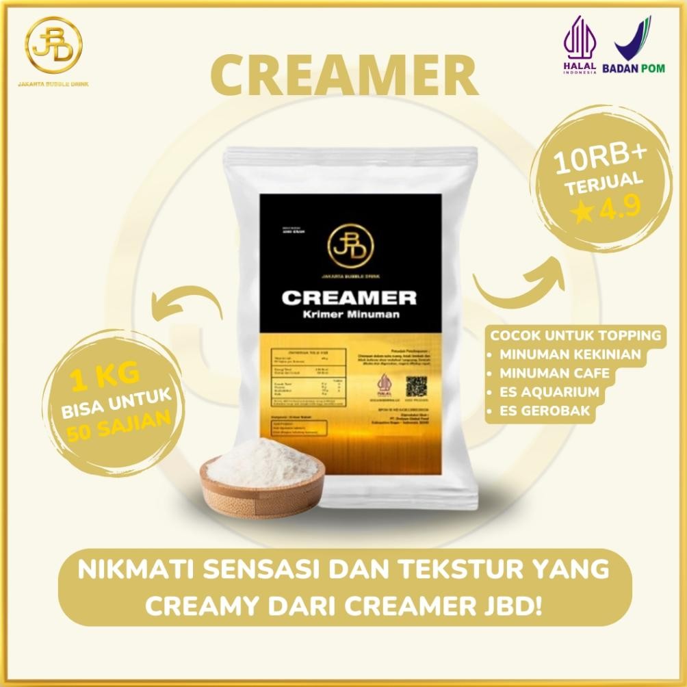 

Update CREAMER PREMIUM 1KG NON DIARY / CREAMER BUBUK MINUMAN/ CREAMER POWDER/ JAKARTA BUBBLE DRINK/ HALAL