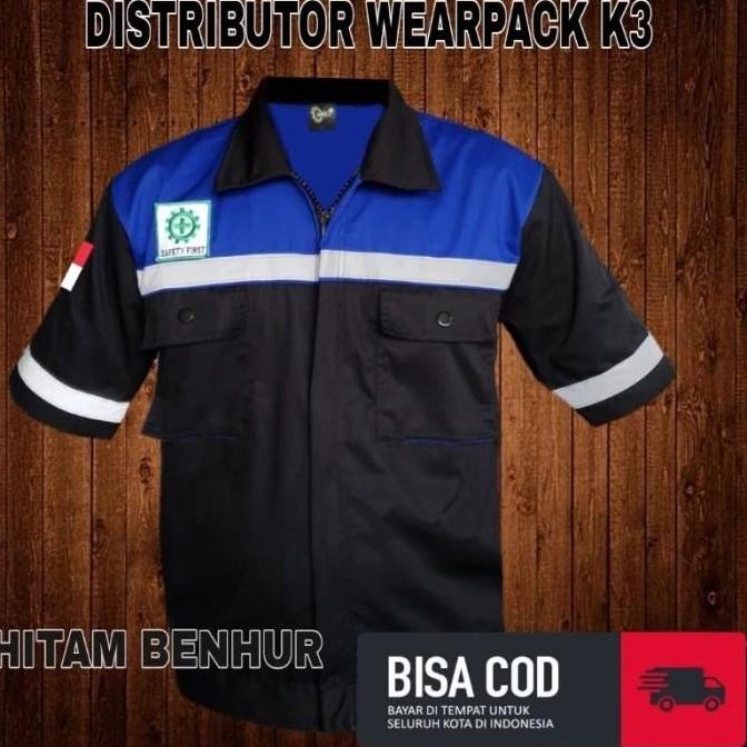 baju wearpack atasan wearpack safety lengan pendek