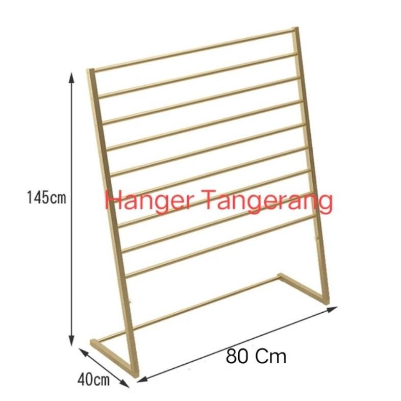 Terlaris Gawang Pasmina Atau Gantungan Jilbab 9 Susun Gold