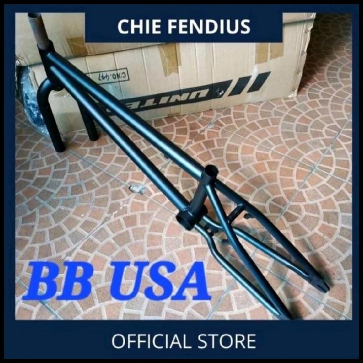 frame bmx bb usa black matt
