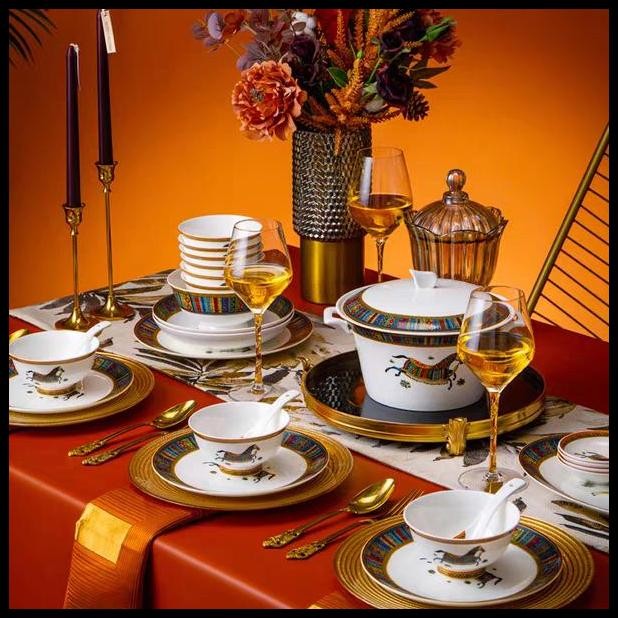 

Mangkok Souvenir Kuda Hermes Gift Hampers Imlek Natal Lebaran Box Oren