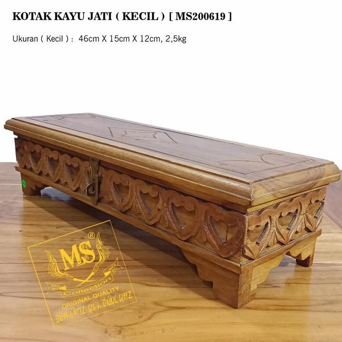 kotak pusaka kayu jati