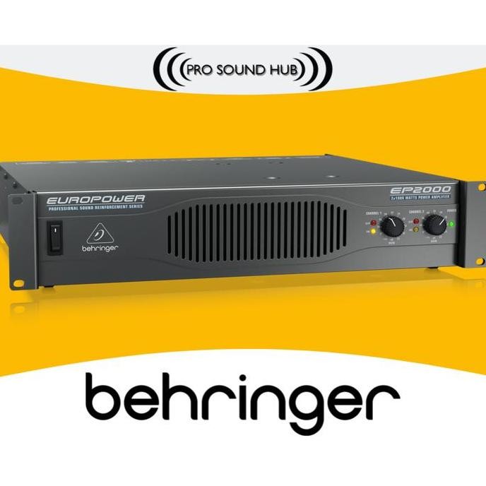 TERLARIS - Behringer EP2000 EP-2000 EP 2000-Watt Stereo Power Amplifier 2 Channel