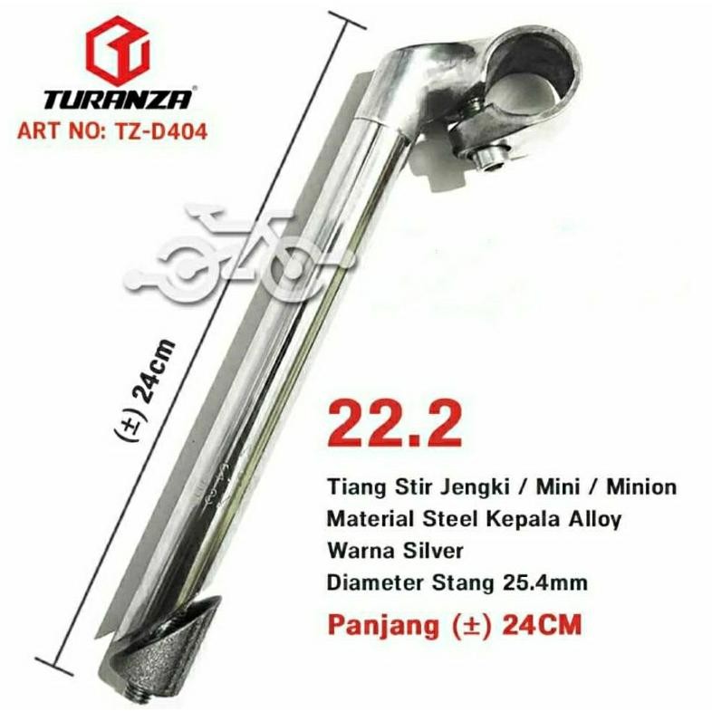 Stem Sepeda Tiang Stang Sepeda Mini Alloy Turanza