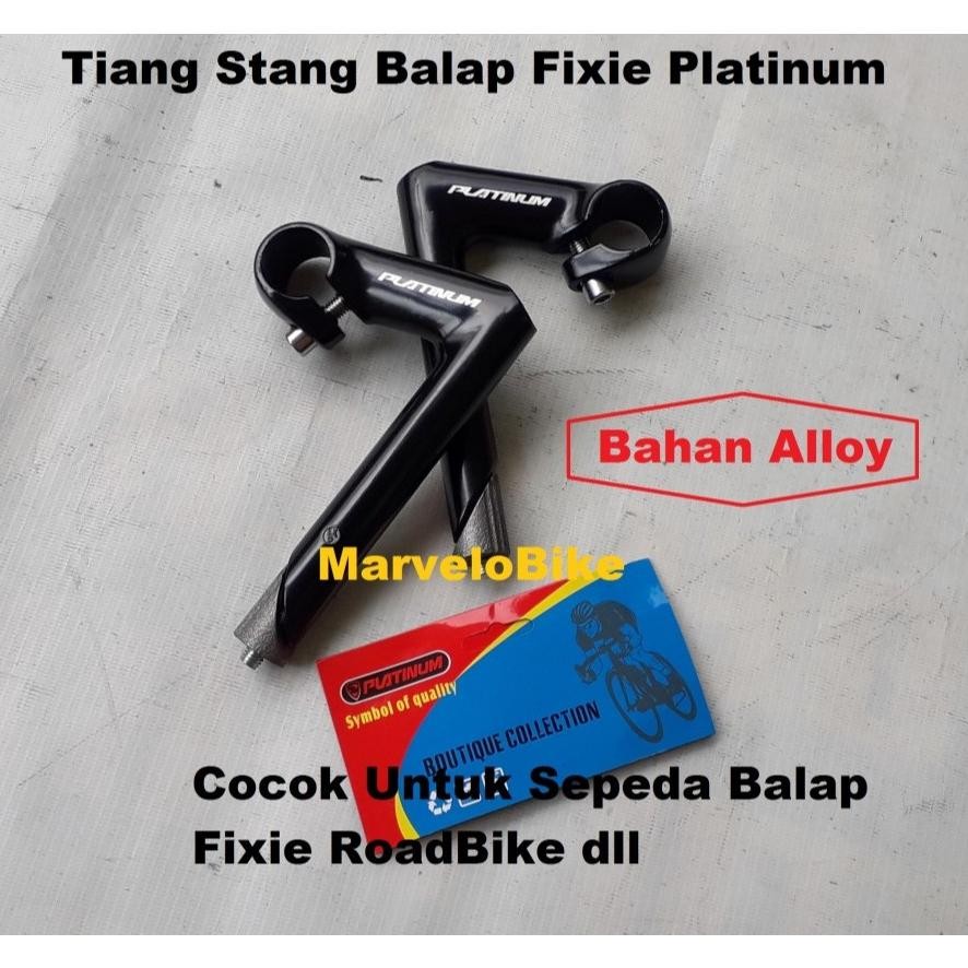 Stem Bango Tiang Stang Sepeda Balap Fixie RoadBike 22.2mm Platinum Taiwan