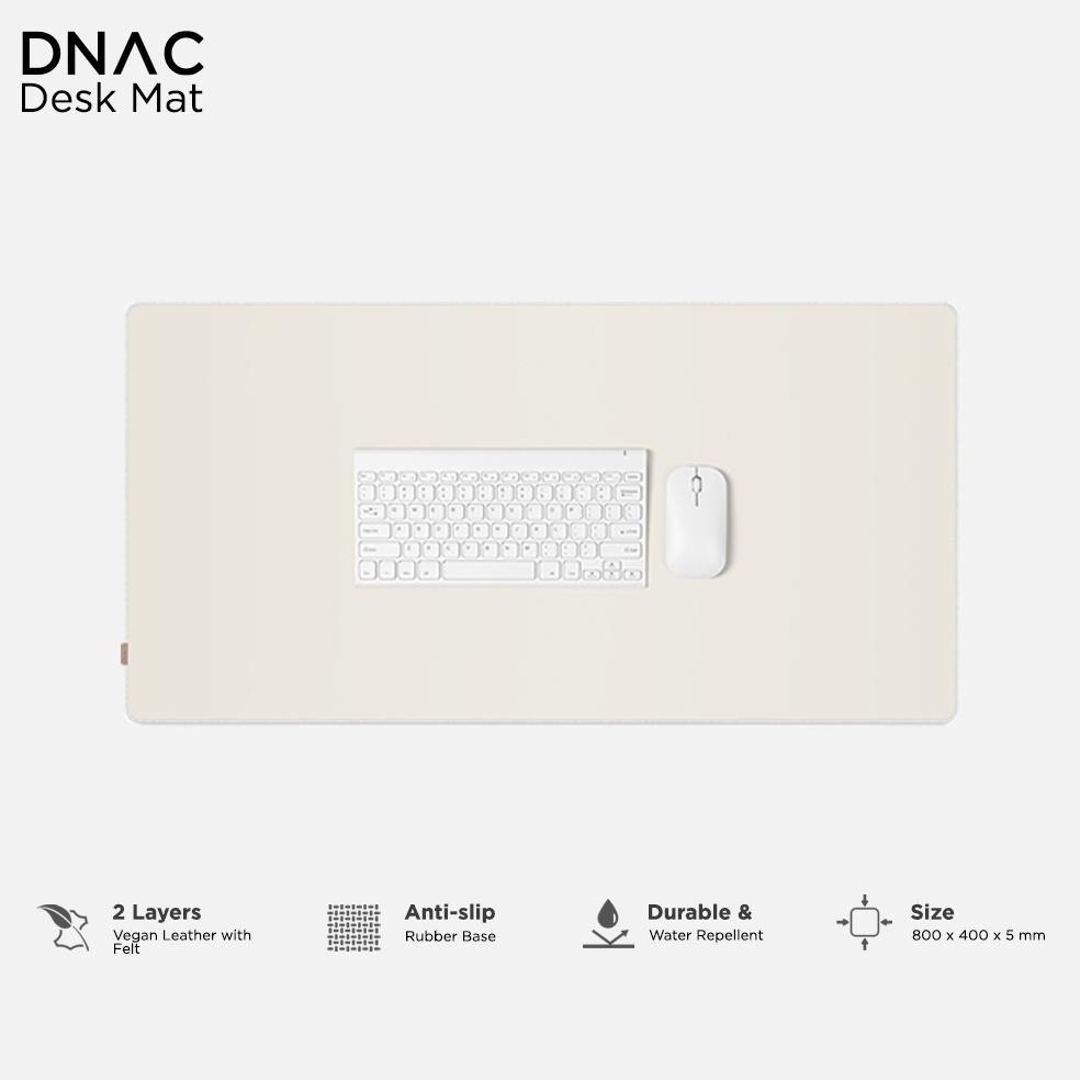 Terlaris Dnac Minimalistic Desk Mat Mousepad Leather From Dnac - Gray
