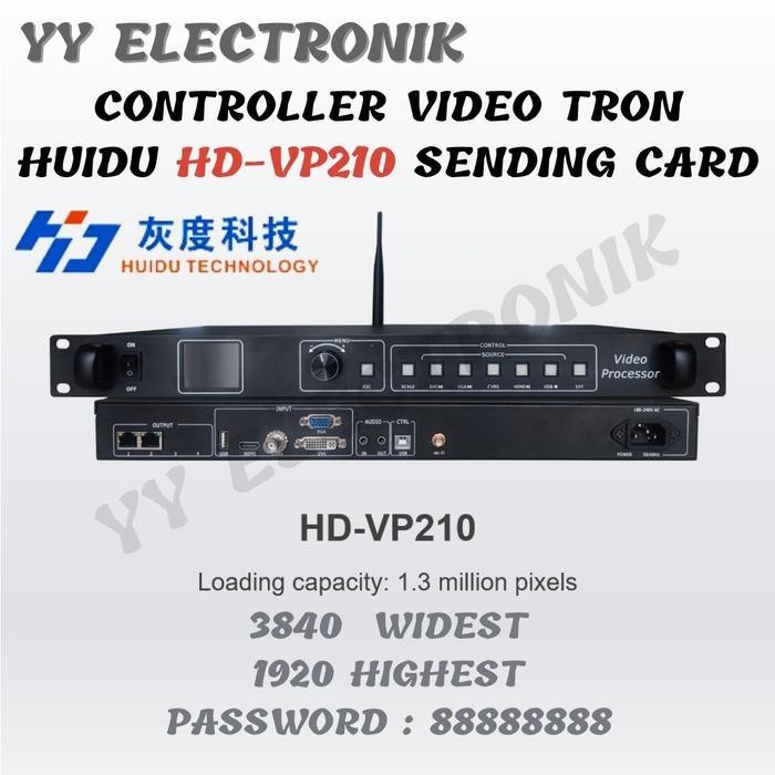 LED Video Processor Controller Videotron Huidu HD-VP210 Sending Card