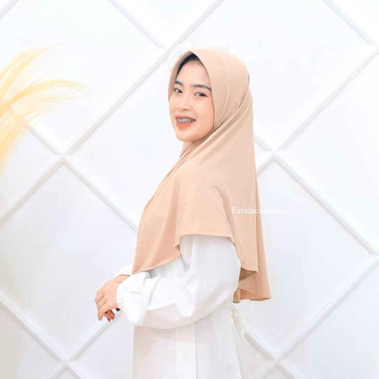 Berkualitas Bergo sport Hamidah instant jersey ukuran S // Bergo simple ped jersey .,