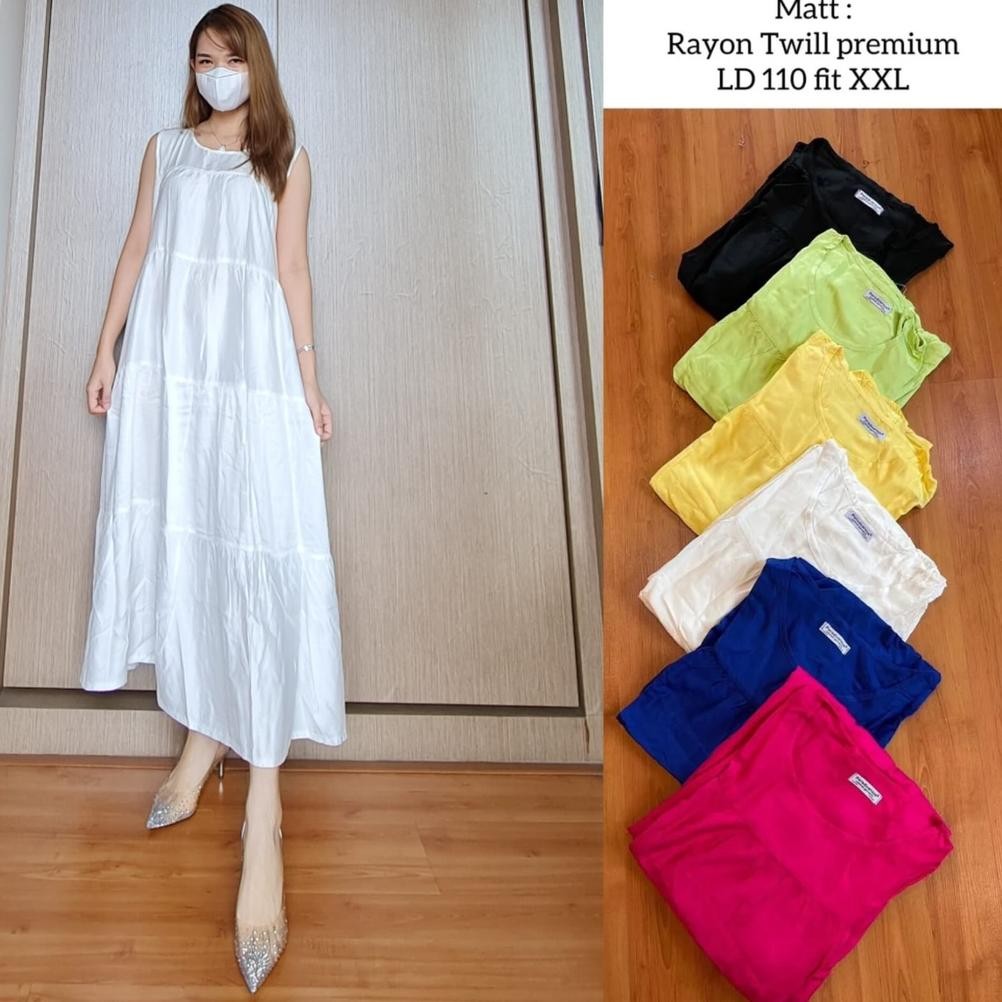 Best - INER MIDI SIANTAR / INNER RAYON TWILL MIDI DRESS SIANTAR WARNA ,,