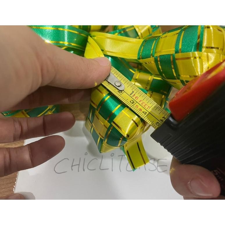 

New! Hiasan plastik pita ketupat/parcel lebaran/1 lusin 12 pcs .,