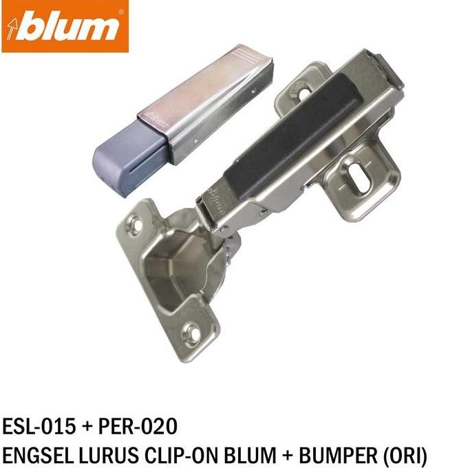 Engsel BLUM engsel sendok Blum lurus + bemper