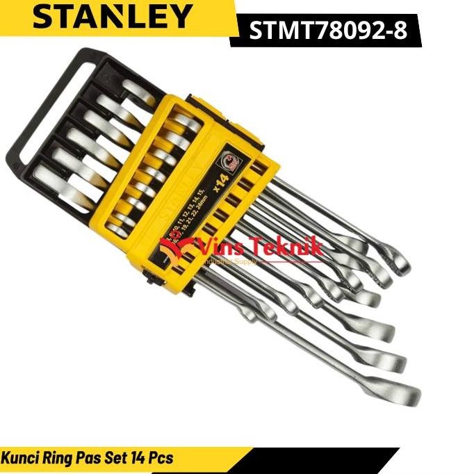 Kunci Ring Pas Set 14 Pcs Combination Wrench Set STANLEY STMT78092-8