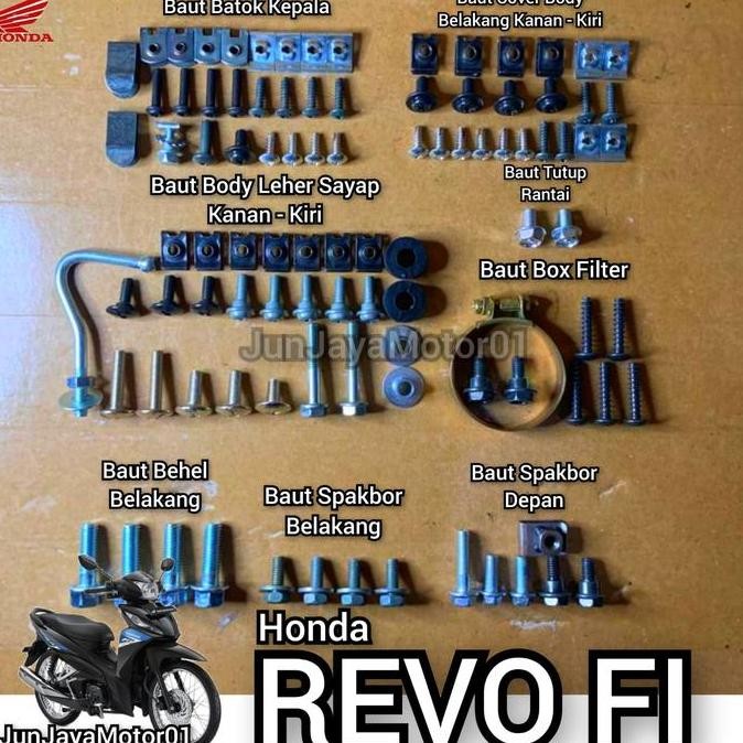 Baut Baud Full Set Body Bodi Revo Fit Fi 2014-Sekarang