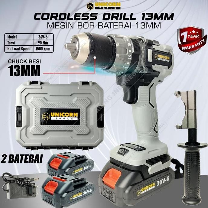 Mesin Bor Electric Bor Baterai Cordless drill hammer drill