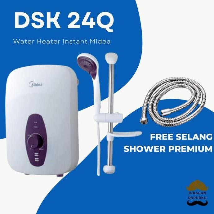 Water Heater Listrik Instan Water Heater Midea DSK 24Q + selang shower