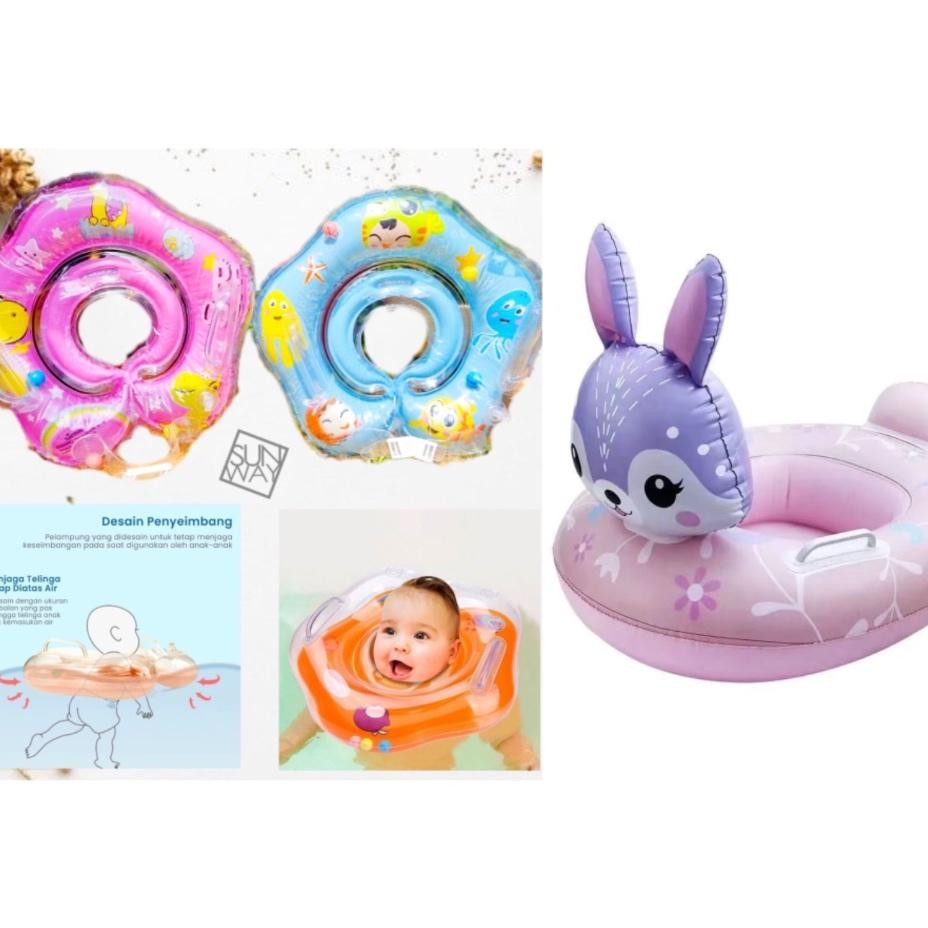 Pelampung Ban Renang Leher Baby Pelampung Bayi Ne Ring Pelampung Bayi 6Bulan Ban Renang Anak Pelampu