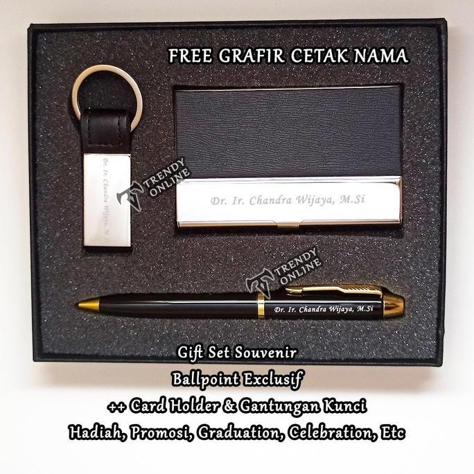

Produk Baru!! Gift Set Souvenir Pulpen Custom Ballpoint Hadiah Perusahaan & Kado Seminar Murah