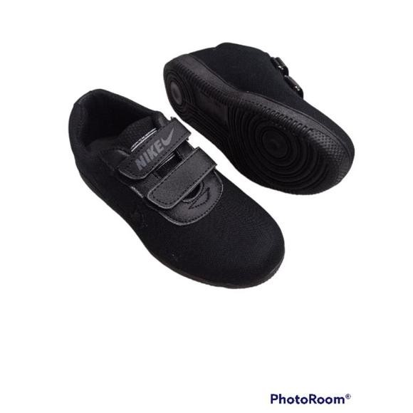 Ty-65 Sepatu Sekolah Anak Model Kretek Tanpa Tali Sepatu Pria Wanita Sepatu Full Hitam Sepatu Hitam 