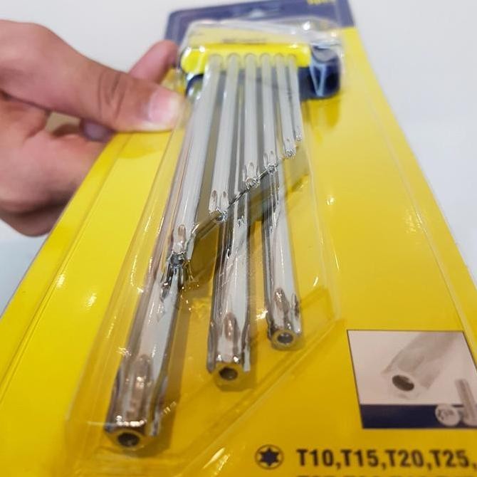 kunci L Long bintang tengah lubang i set 9 pcs kode 601306