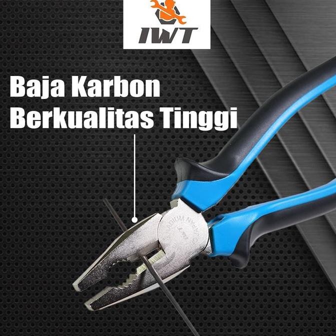 Tang Kombinasi IWT 7 inch (versi lama) Made in Japan CHROME VANADIUM