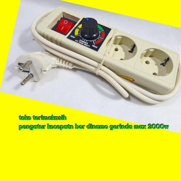 terminal dimmer 2 lobang stop kontak dimmer 2000 wat dimmer 2k