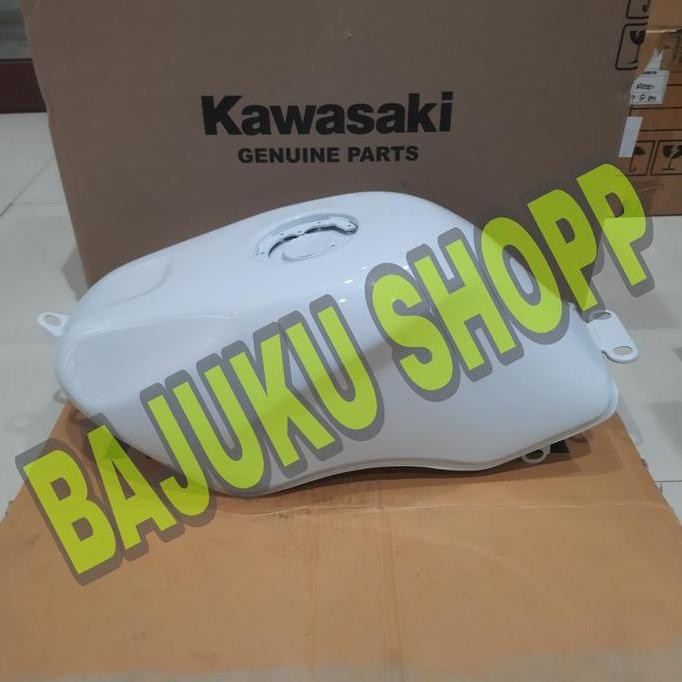 TANGKI TENGKI TANKI BENSIN NINJA RR 150 PUTIH POLOS ORIGINAL KAWASAKI