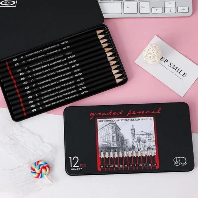 

Pensil Drawing Sketch 12pcs Pensil Gambar Sketsa 2h-8b Pensil Drawing Sketch Pencil Sketch Set Pensil Lukis
