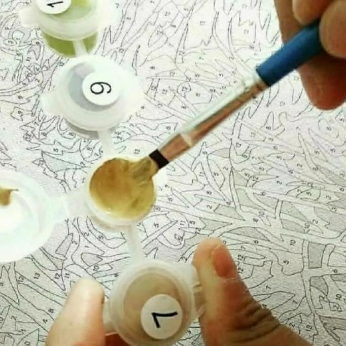 

DIY painting by number 30x20cm kerajinan tangan - KOREAN