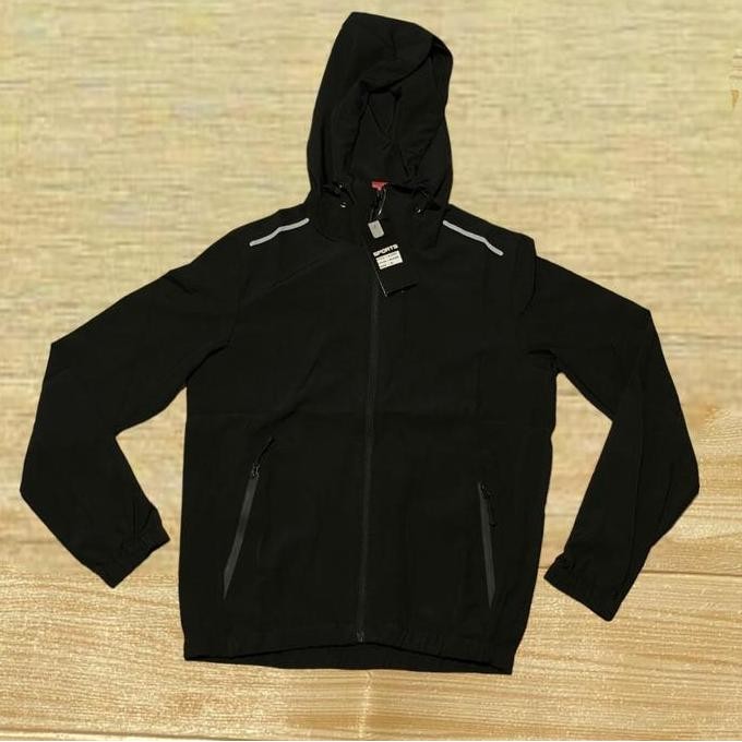 Jaket/jacket parasut micro import pria dan wanita / jaker olahraga gym running fitness jogging lari 