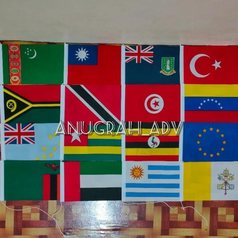 

PROMO MERDEKA bendera meja bendera negara dunia terlengkap ready stok ukuran 15cm x 22,5cm(tanpa tiang)