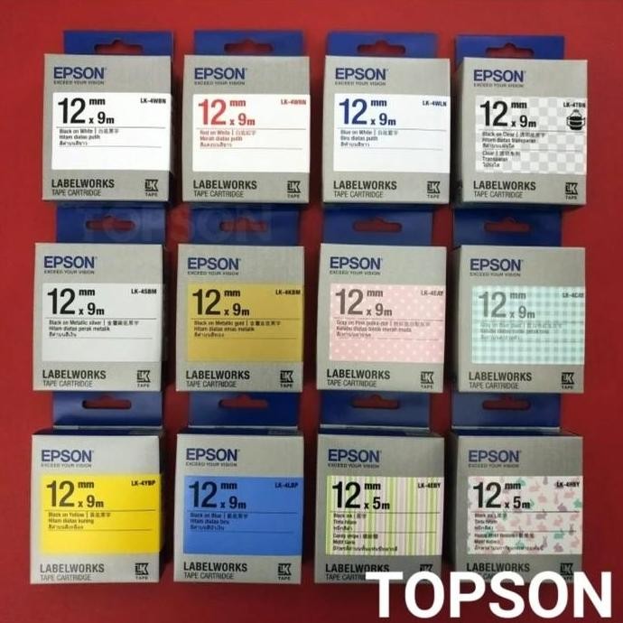 

Epson LabelWorks 12mm | 9 meter | Label Tape Cartridge murah