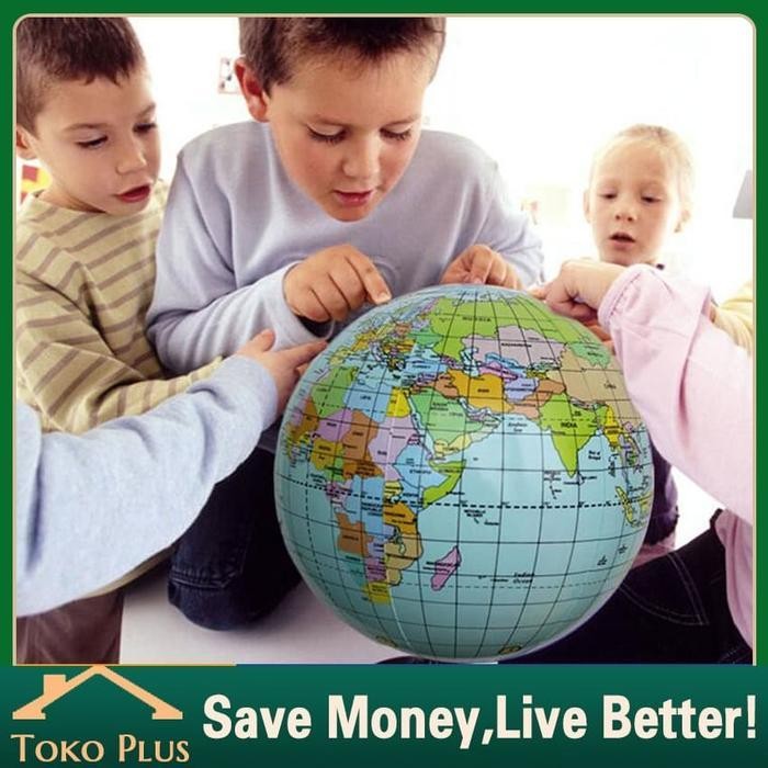 

Kp Inflatable Globe World Earth Ocean Map Ball Untuk Belajar Map Dunia