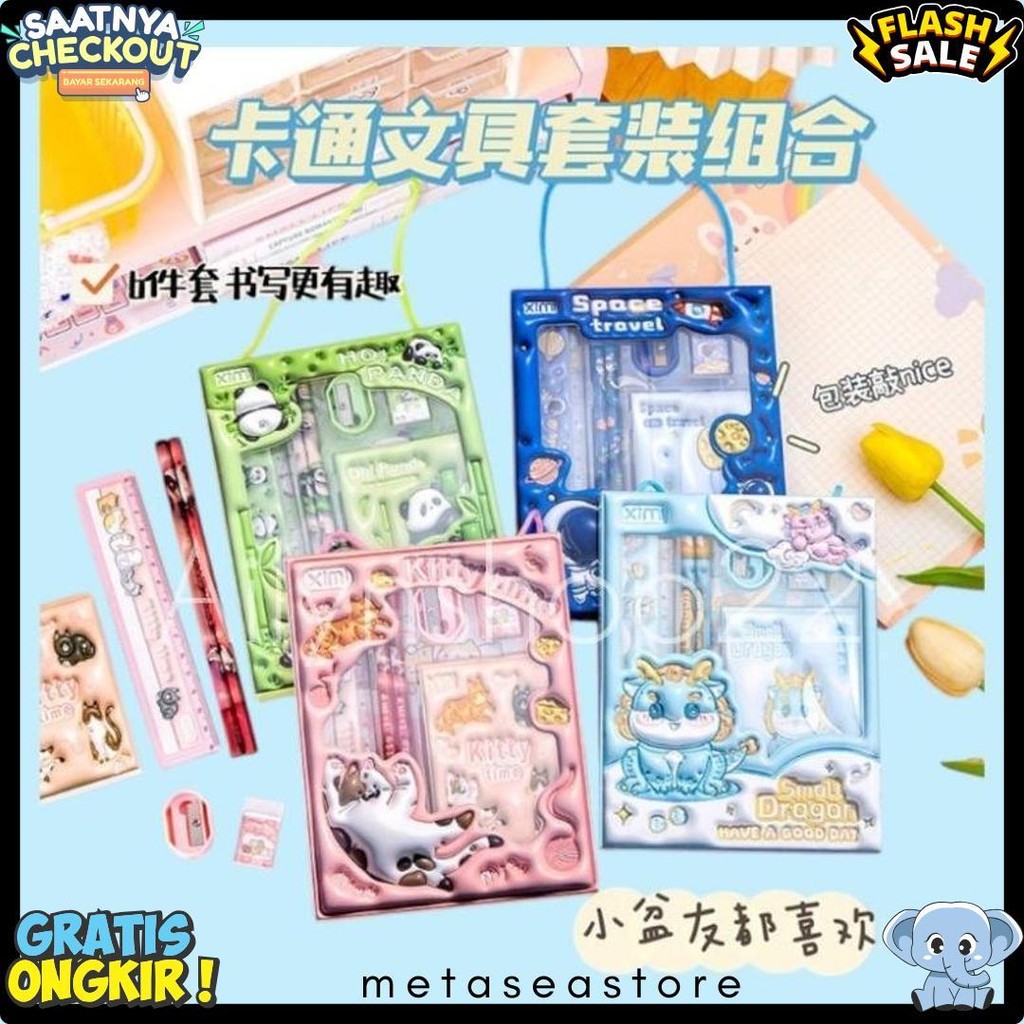 

Pensil Set Sekolah Alat Tulis Kotak Isi 6 Pcs Karakter Lucu Flash Sale! Diskon Hingga 70%