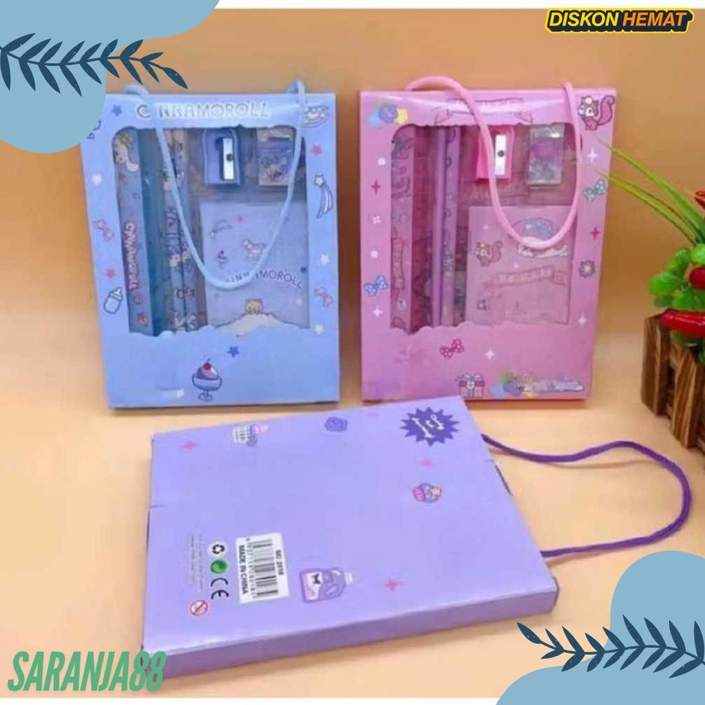 

Pensil Set Stationery 6 In 1 Karakter Lucu / Alat Tulis Set 6 In 1 Diskon
