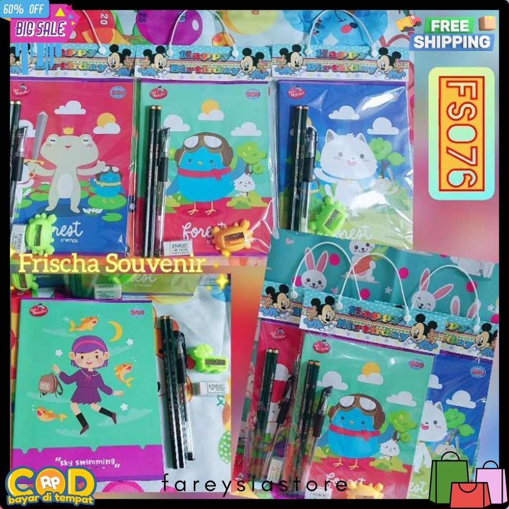 

Paket Hemat Fs076 (Isi 1 Paket) Bingkisan Ulang Tahun / Hadiah Lomba / Alat Tulis / Paket Alat Tulis Terlaris! Produk Ini Banyak Dicari