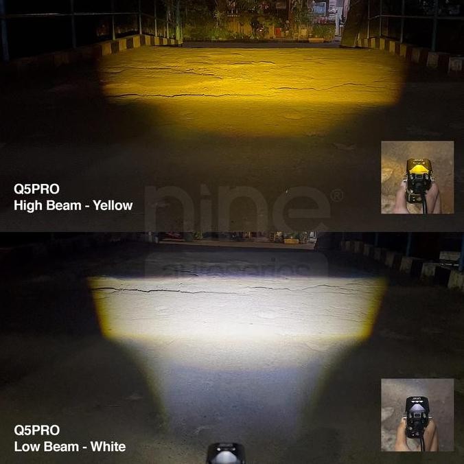 LAMPU LED TEMBAK SOROT LASER 2 WARNA ORIGINAL LUMINOS Q5